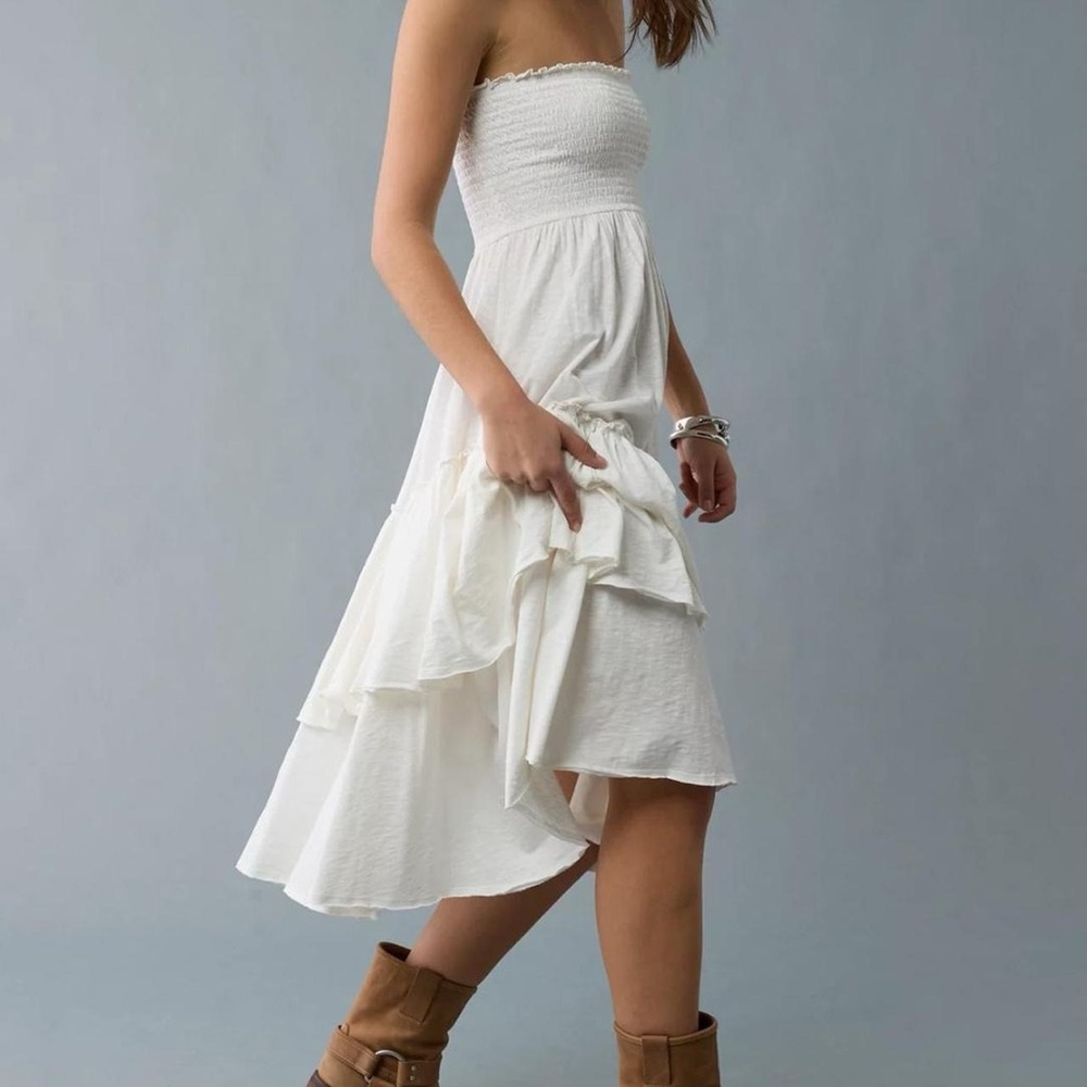 American Eagle Sunchaser Knit Convertible Midi Dress